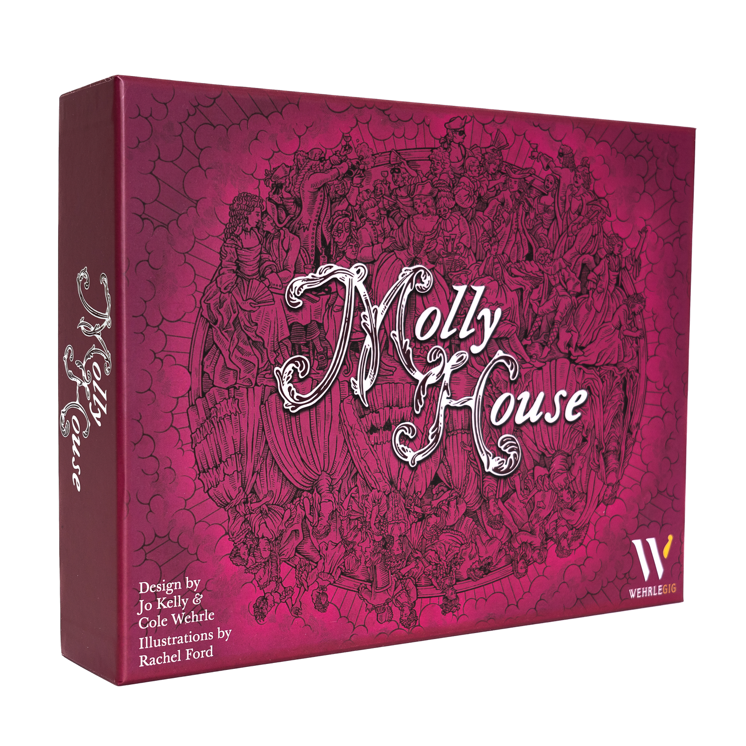 Game box for Molly House a game of queer community and betrayal from Wehrlegig Games