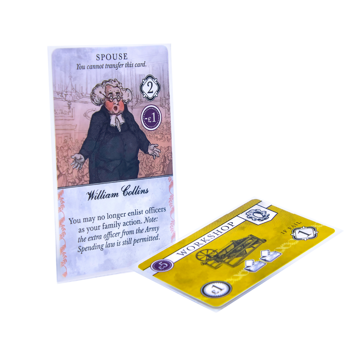 Transparent card sleeve shown with a card inside.