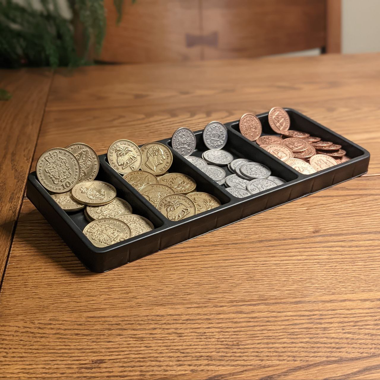 Metal Coins for John Company: Second Edition. The Tray comes included with John Company.